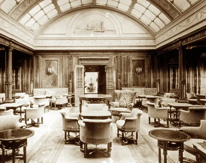 Framed Print : RMS Mauretania First Class Smoking Room (Cunard) Framed Print : RMS Mauretania First Class Smoking Room (Cunard)