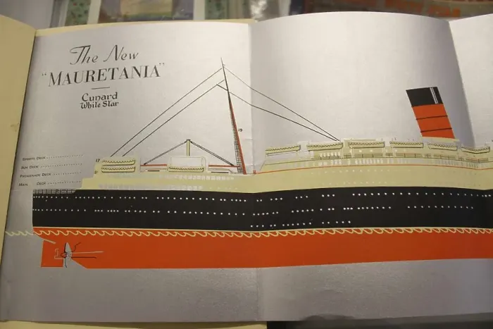 Framed Print : RMS Mauretania launch brochure Framed Print : RMS Mauretania launch brochure