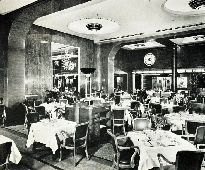 Framed Print : RMS Mauretania, Restaurant Framed Print : RMS Mauretania, Restaurant