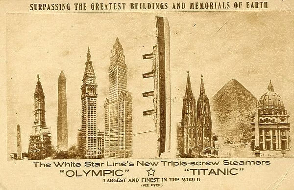 RMS Olympic andTitanic - compared to building heights