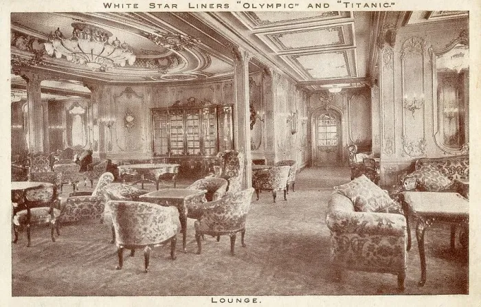 Framed Print : RMS Olympic and Titanic - Lounge Framed Print : RMS Olympic and Titanic - Lounge