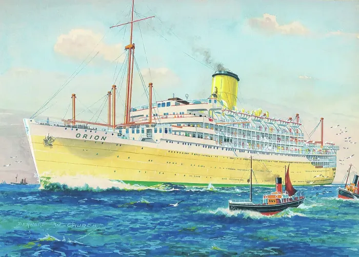 Framed Print : RMS Orion by Bernard W. Church Framed Print : RMS Orion by Bernard W. Church