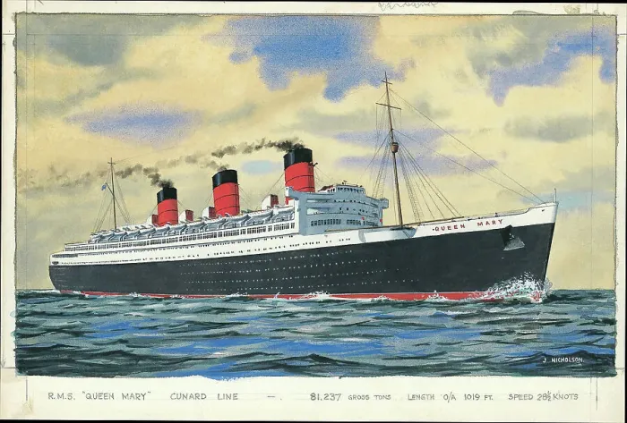 Framed Print : RMS Queen Mary Framed Print : RMS Queen Mary