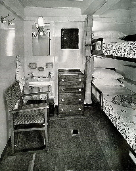 RMS Queen Mary, Third Class Cabin