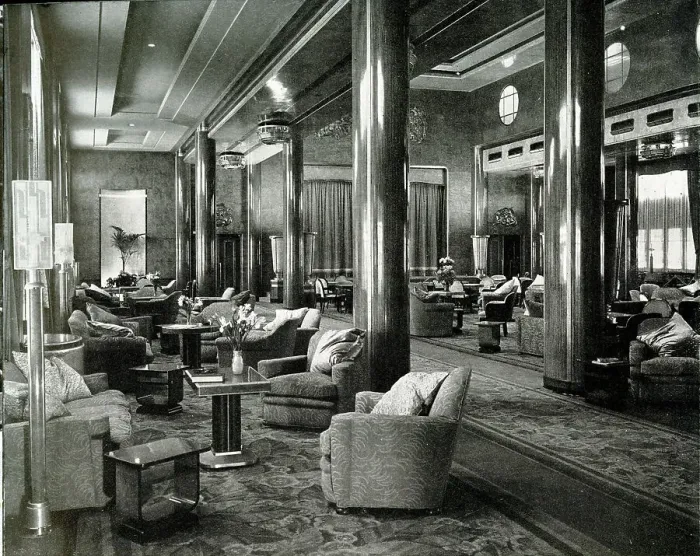 Framed Print : RMS Queen Mary, Main Lounge on Promenade Deck Framed Print : RMS Queen Mary, Main Lounge on Promenade Deck