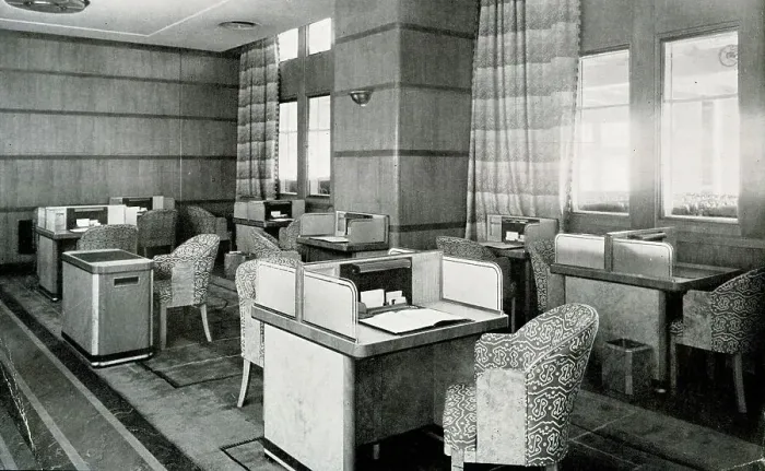 Framed Print : RMS Queen Mary, Writing Room Framed Print : RMS Queen Mary, Writing Room
