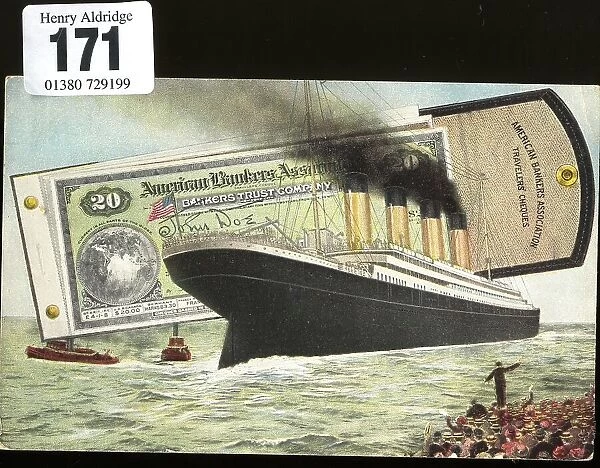 RMS Titanic card, American Bankers Association