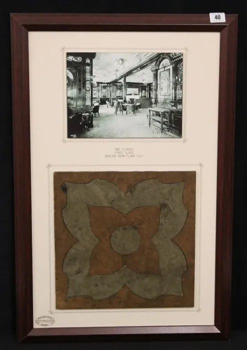 Framed Print : RMS Titanic - framed photograph and tile Framed Print : RMS Titanic - framed photograph and tile