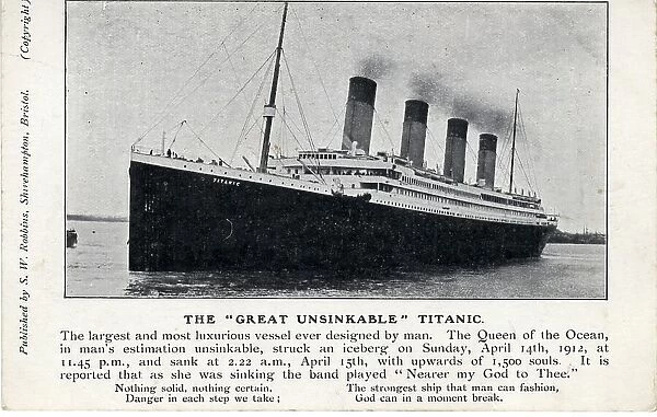 RMS Titanic The Great Unsinkable Titanic available as Framed Prints ...