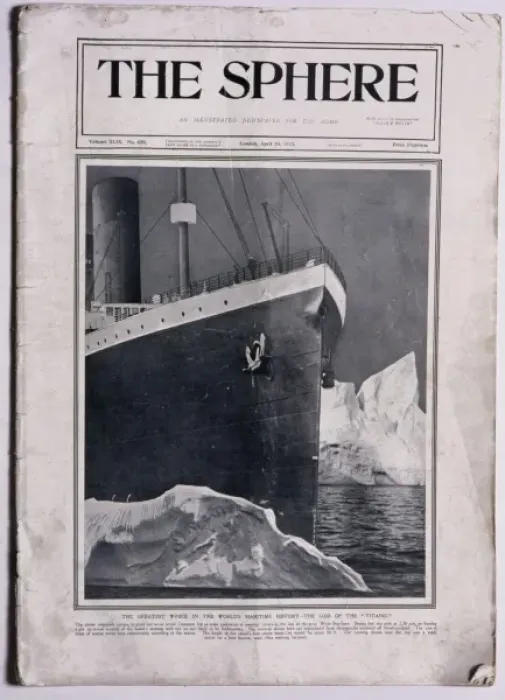 Framed Print : RMS Titanic and iceberg Framed Print : RMS Titanic and iceberg