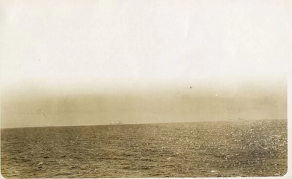 RMS Titanic - photograph of icebergs, Atlantic Ocean