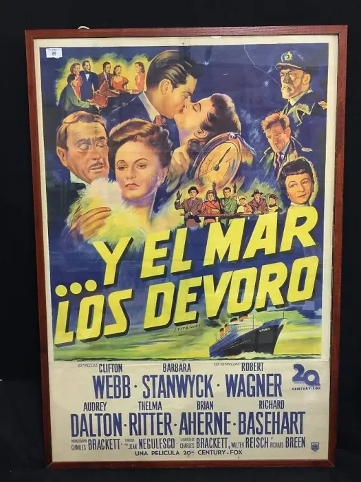 Framed Print : RMS Titanic - poster for Spanish film version Framed Print : RMS Titanic - poster for Spanish film version