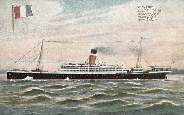 RMS Victorian. The Royal Mail Ship RMS Victorian, operated by the Allan Line,