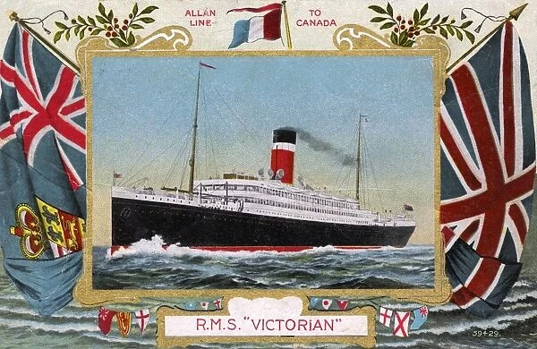 RMS Victorian - Allan Line - Route to Canada