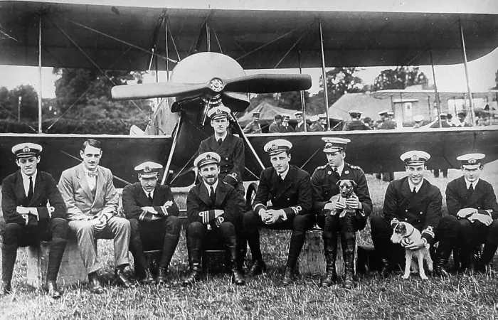 Framed Print : RNAS Airmen early 1900s Framed Print : RNAS Airmen early 1900s