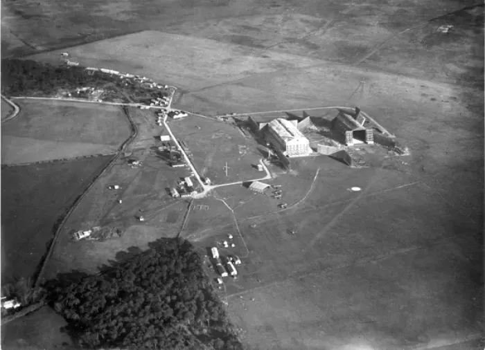 Framed Print : RNAS Mullion Aerodrome Cornwall circa 1918 Framed Print : RNAS Mullion Aerodrome Cornwall circa 1918