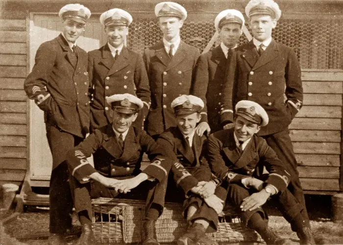 Framed Print : RNAS Pilots at Newhaven early 1900s Framed Print : RNAS Pilots at Newhaven early 1900s