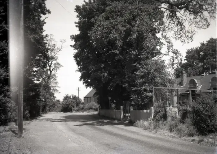 Framed Print : Road & Houses, Hullbridge, Essex Framed Print : Road & Houses, Hullbridge, Essex