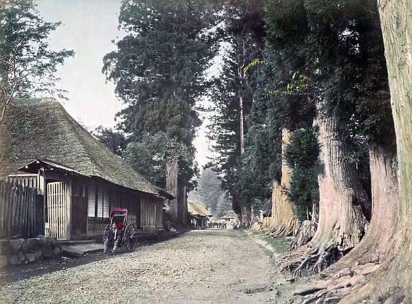 Road at Imaichi, Nikko, Japan, circa 1880s