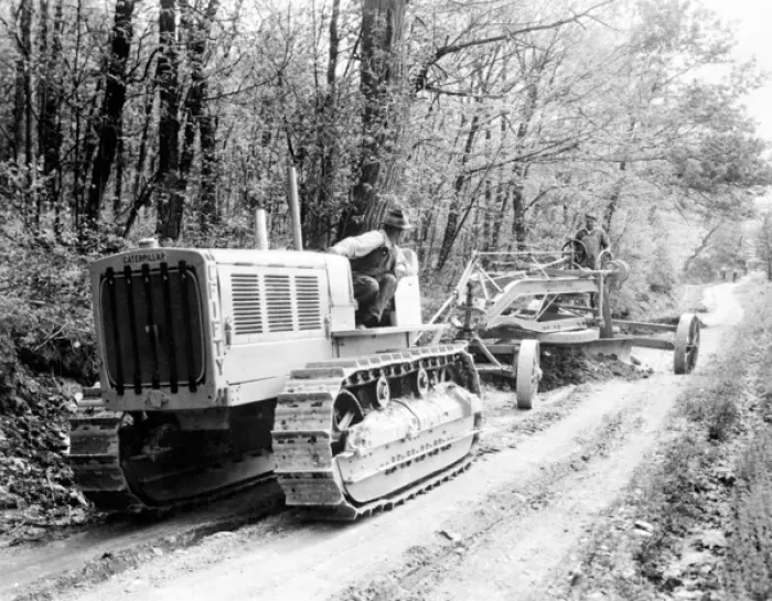 Framed Print : Road Making in America Framed Print : Road Making in America