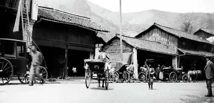 Framed Print : Road to the Monastery, Hangzhou, China, early 1900s Framed Print : Road to the Monastery, Hangzhou, China, early 1900s