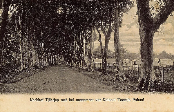 Road in Tjilatjap (Cilacap), Central Java, Indonesia