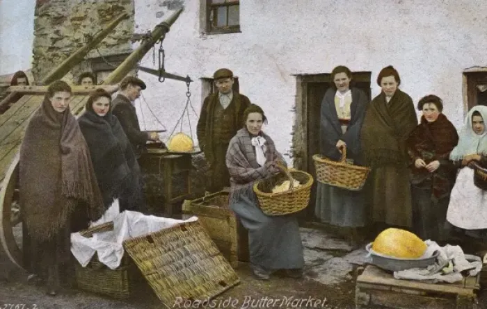 Framed Print : Roadside Butter Market in Ireland Framed Print : Roadside Butter Market in Ireland