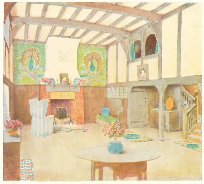 Framed Print : A Roadside House, The Hall Framed Print : A Roadside House, The Hall