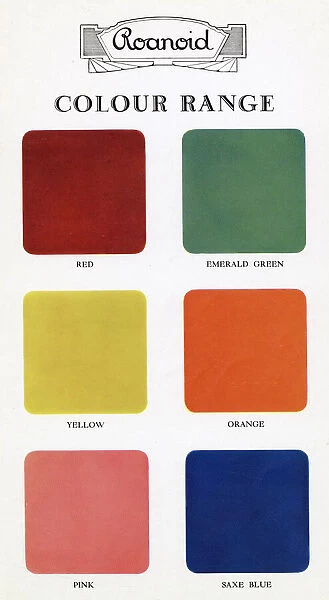 Roanoid bakelite colour range