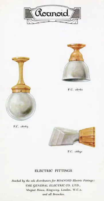 Framed Print : Roanoid bakelite electric light fittings Framed Print : Roanoid bakelite electric light fittings