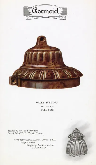 Framed Print : Roanoid bakelite wall fitting Framed Print : Roanoid bakelite wall fitting