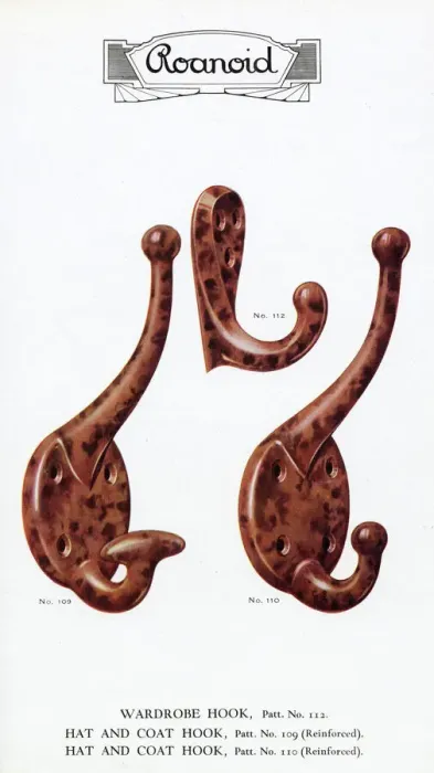 Framed Print : Roanoid bakelite wardrobe hooks Framed Print : Roanoid bakelite wardrobe hooks