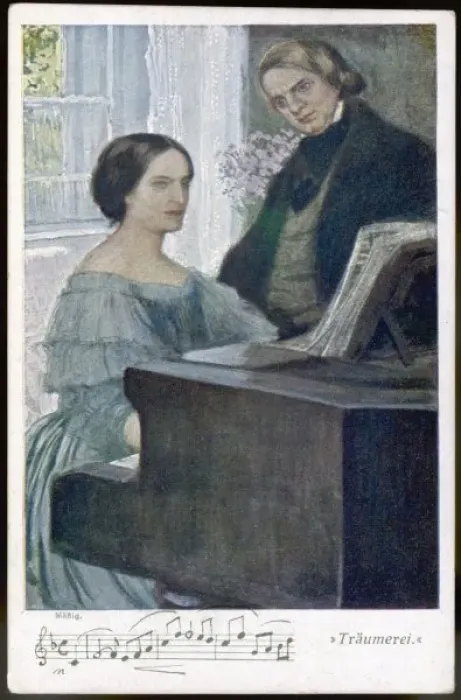 Framed Print : Robert & Clara Schumann Framed Print : Robert & Clara Schumann