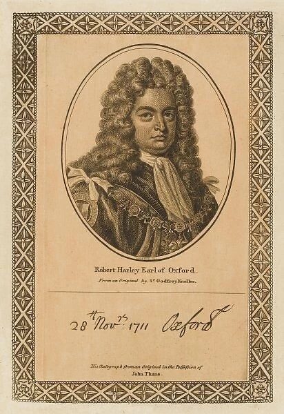 Robert Earl Oxford. ROBERT HARLEY, earl of OXFORD statesman