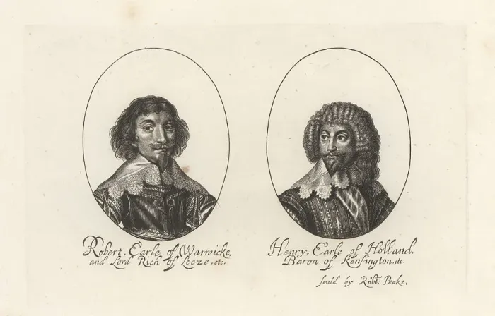 Framed Print : Robert Rich and Henry Rich, father and son Framed Print : Robert Rich and Henry Rich, father and son