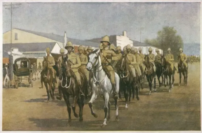 Framed Print : Roberts Enters Pretoria Framed Print : Roberts Enters Pretoria