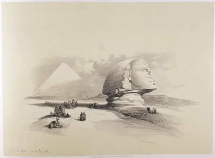Framed Print : Roberts / Sphinx / Side On Framed Print : Roberts / Sphinx / Side On