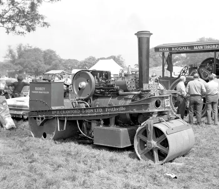 Framed Print : Robey Tandem Road Roller number 40672 Framed Print : Robey Tandem Road Roller number 40672