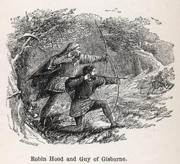Framed Print : Robin & Guy Gisborne Framed Print : Robin & Guy Gisborne