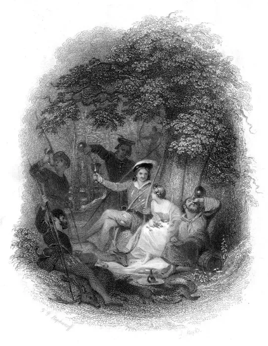 Framed Print : Robin Hood and Maid Marian Framed Print : Robin Hood and Maid Marian