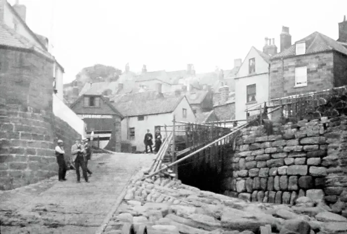 Framed Print : Robin Hood's Bay, Yorkshire, Victorian period Framed Print : Robin Hood's Bay, Yorkshire, Victorian period