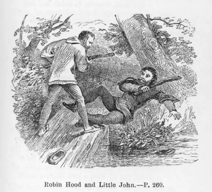Framed Print : Robin and Little John Framed Print : Robin and Little John