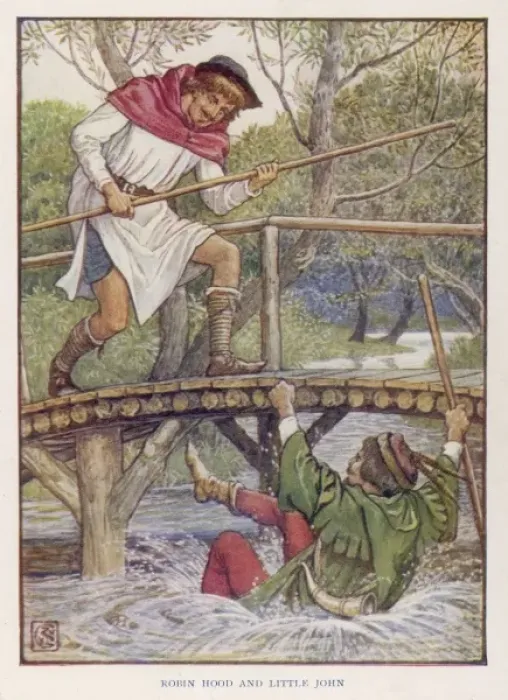 Framed Print : Robin & Little John Framed Print : Robin & Little John