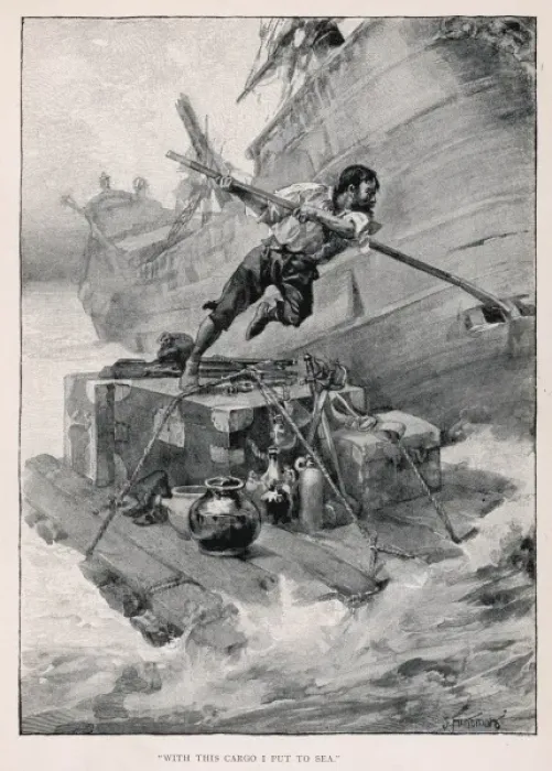 Framed Print : Robinson Crusoe / Defoe Framed Print : Robinson Crusoe / Defoe