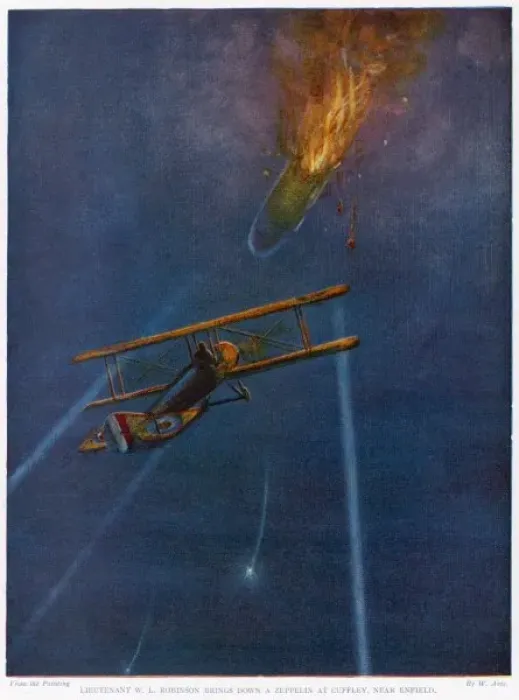 Framed Print : Robinson Downs 1st Zep Framed Print : Robinson Downs 1st Zep