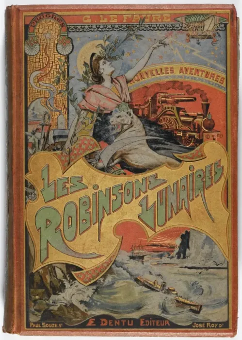 Framed Print : Robinsons Lunaires Cover Framed Print : Robinsons Lunaires Cover