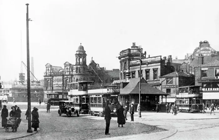 Framed Print : Rochdale Broadway probably 1920s Framed Print : Rochdale Broadway probably 1920s