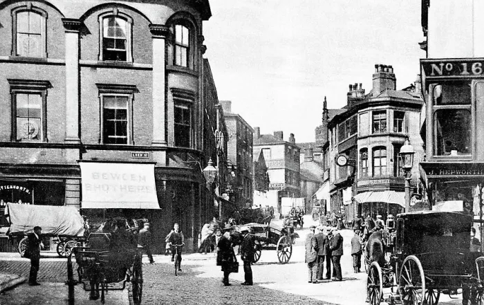 Framed Print : Rochdale Yorkshire Street early 1900s Framed Print : Rochdale Yorkshire Street early 1900s