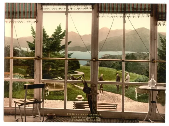 Framed Print : From Roches Royal Hotel, Glengariff Harbor. County Cork, Ire Framed Print : From Roches Royal Hotel, Glengariff Harbor. County Cork, Ire