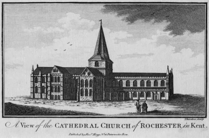 Framed Print : Rochester Cathedral, Kent Framed Print : Rochester Cathedral, Kent